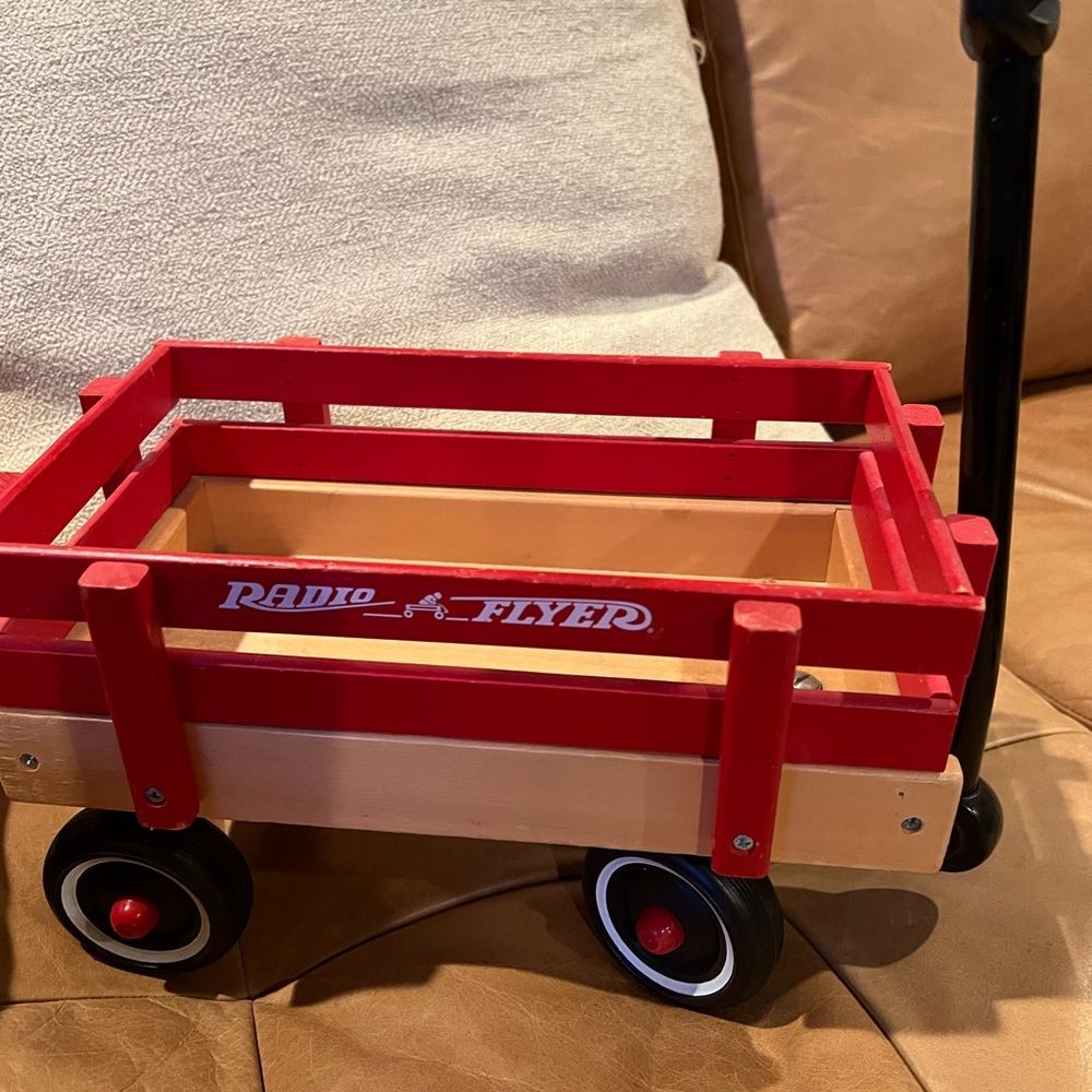 Toy Radio Flyer Wagon.